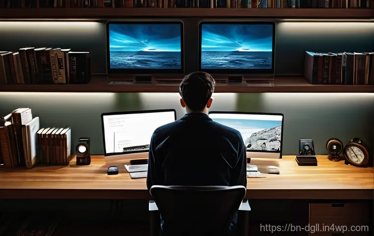 디지털 디톡스 캠프 자연 속에서의 치유 - **Digital Overload and Fatigue:**
    "A person, fully clothed in comfortable everyday wear, sits hu...